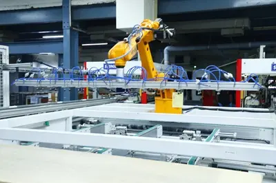 An Automatic Robotic Facility in a laboratory.