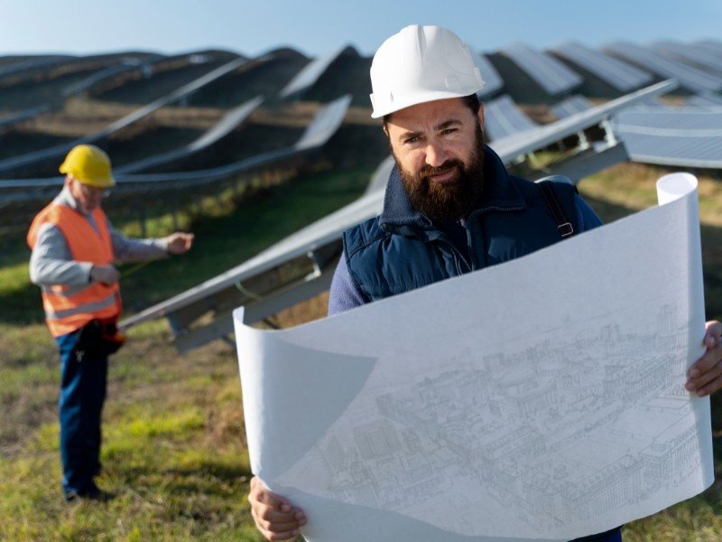 Solar Panel Installers are figuring out the best direction to face for the panels for maximum effeciency.